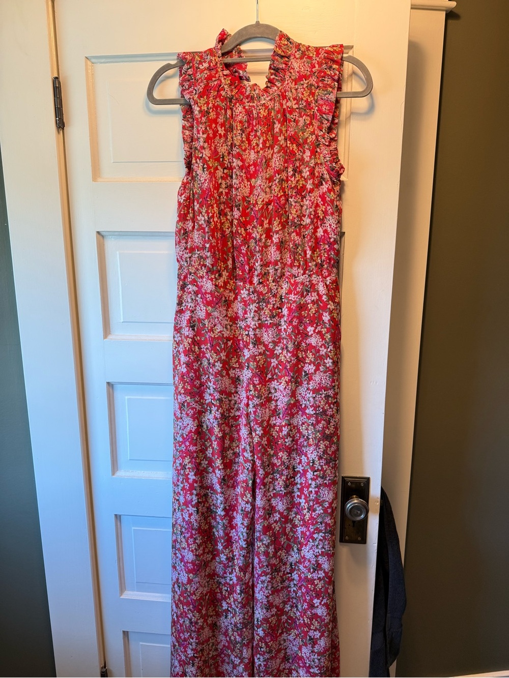 ALI & JAY Red Floral Sleeveless Jumpsuit
